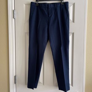 Banana Republic Navy Blue Ryan Tuxedo Pants (size 8p)